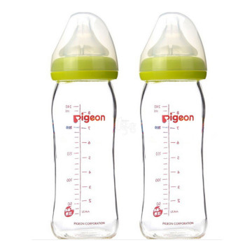 1号店 pigeon 贝亲 宽口径玻璃奶瓶 240ml(绿色)aa70 x 2件 1578元